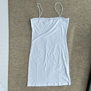 White mini dress